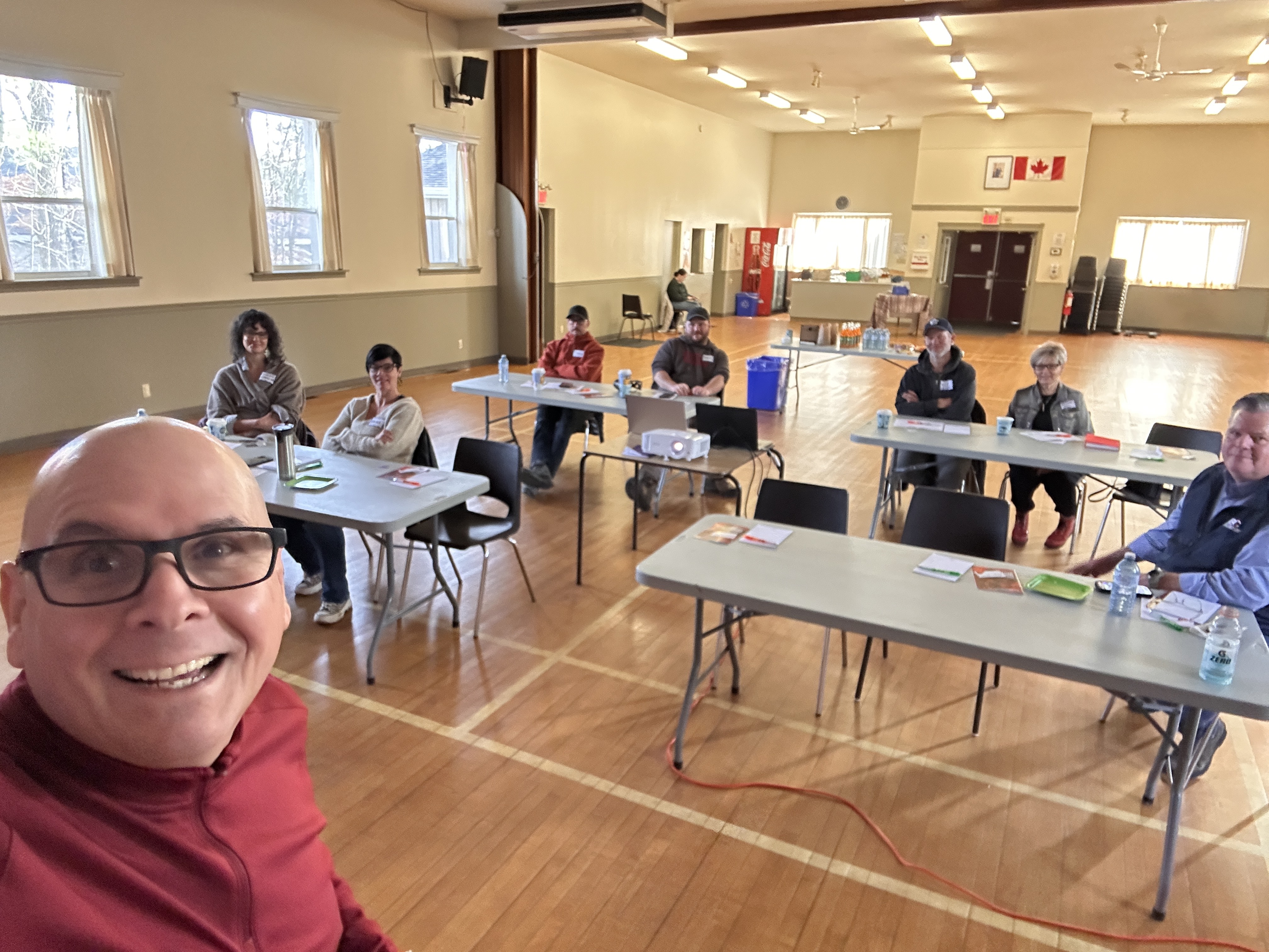 Paul Meyers leading a workshop for business owners in Northern Ontario
